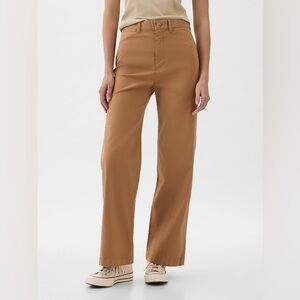 GAP Women’s High Stride Wide-Leg Ankle Khaki Size 2P